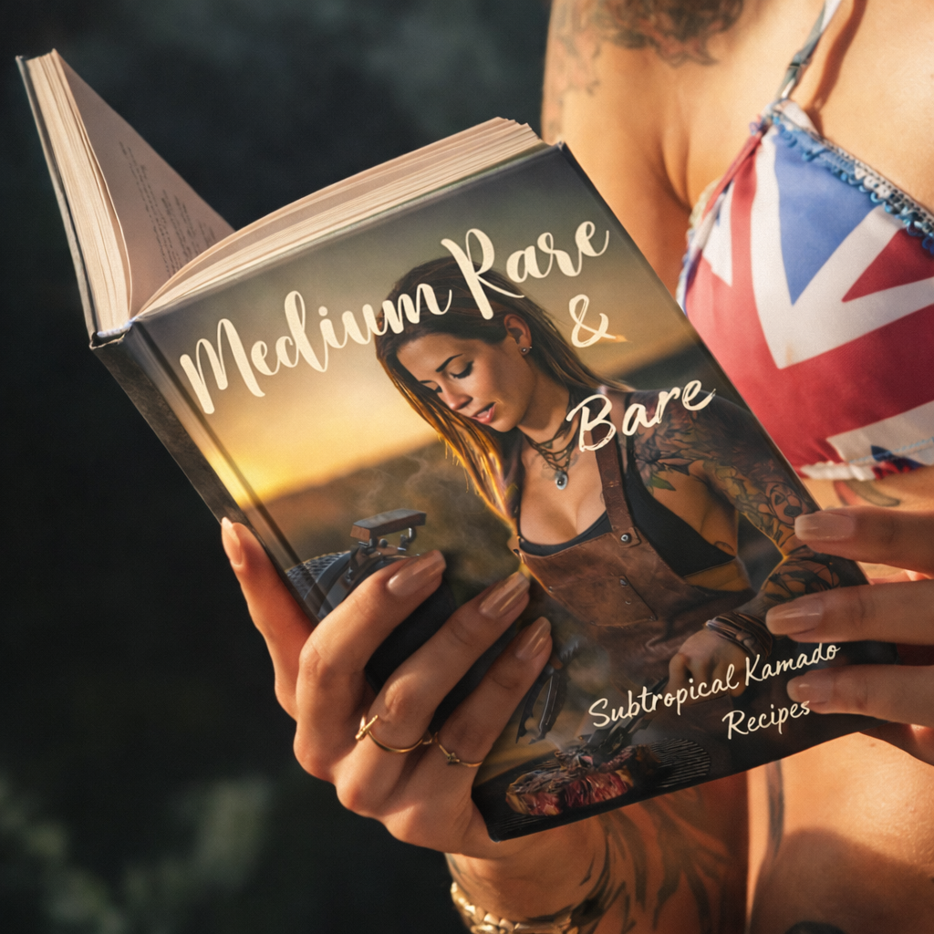 🏴󠁧󠁢󠁥󠁮󠁧󠁿 Medium Rare & Bare - Subtropical Kamado Recipes ( Hardcover )